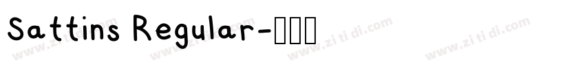 Sattins Regular字体转换